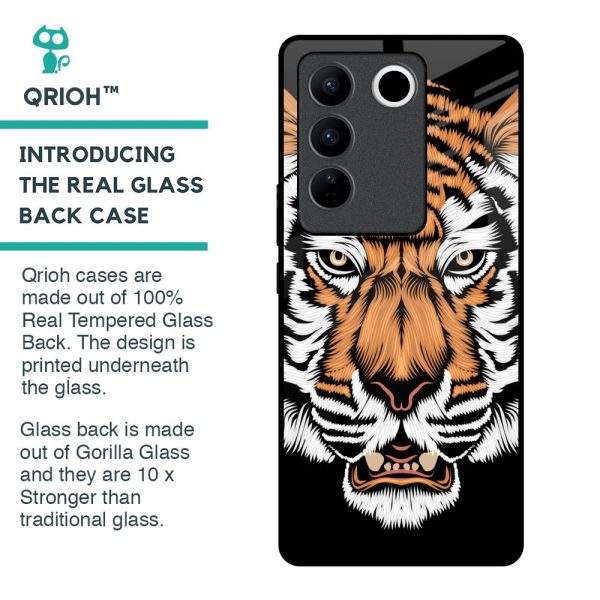 Angry Tiger Glass Case For Vivo V27 Pro 5G Discount