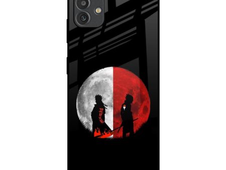 Anime Red Moon Glass Case for Samsung Galaxy M13 5G Fashion