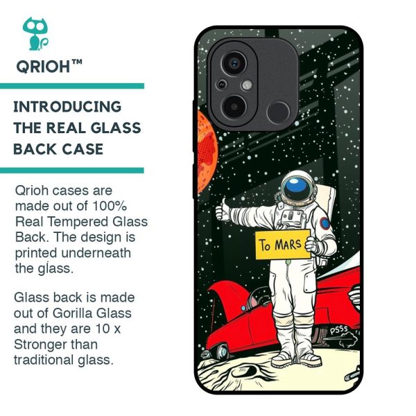 Astronaut on Mars Glass Case for Redmi 12C Fashion