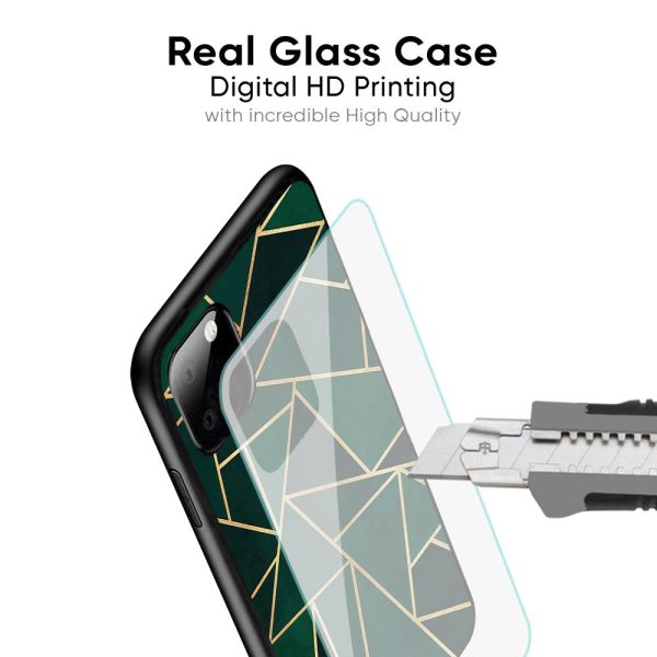 Abstract Green Glass Case For Redmi Note 12 5G For Cheap