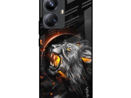 Aggressive Lion Glass Case for Realme 10 Pro Plus 5G Discount