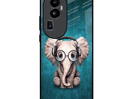 Adorable Baby Elephant Glass Case For Oppo Reno10 Pro Plus 5G Online now