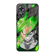 Anime Green Splash Glass Case for OPPO A17 Fashion