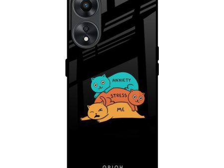 Anxiety Stress Glass Case for Oppo A78 5G Online now