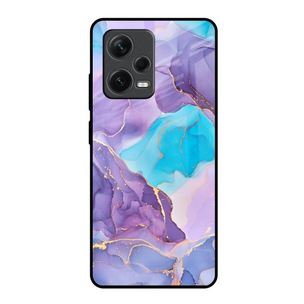 Alcohol ink Marble Glass Case for Redmi Note 12 Pro 5G on Sale