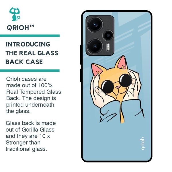 Adorable Cute Kitty Glass Case For Poco F5 5G Supply