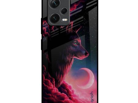 Moon Wolf Glass Case for Redmi Note 12 5G Supply