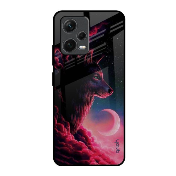 Moon Wolf Glass Case for Redmi Note 12 5G Supply