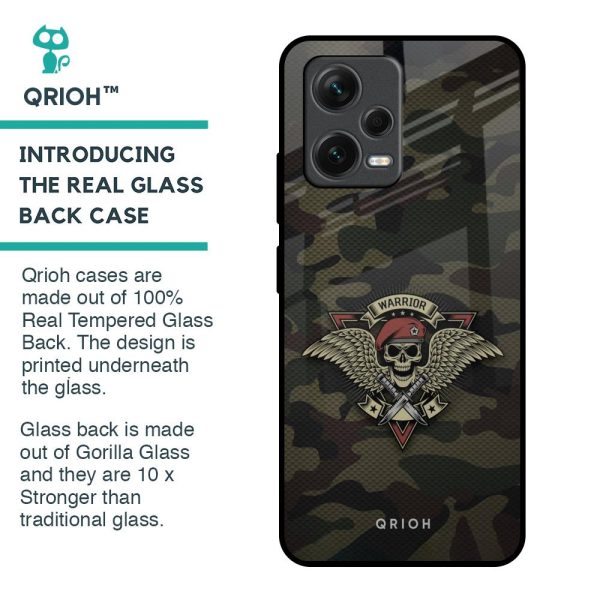 Army Warrior Glass Case for Redmi Note 12 5G on Sale