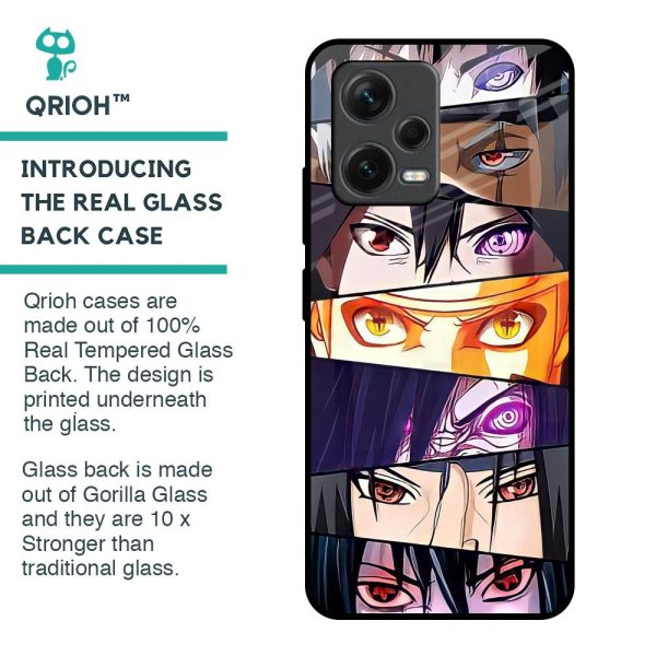 Anime Eyes Glass Case for Redmi Note 12 5G Sale