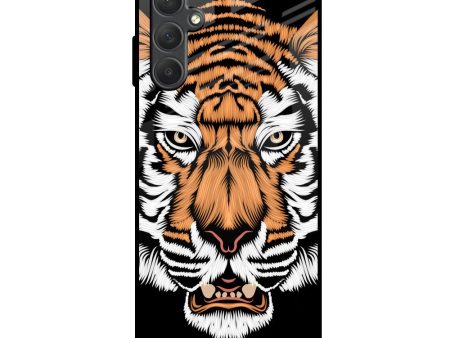 Angry Tiger Glass Case For Samsung Galaxy M14 5G For Sale