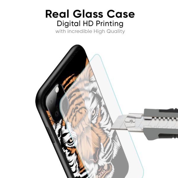 Angry Tiger Glass Case For Oppo Reno10 Pro Plus 5G Online now