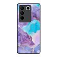 Alcohol ink Marble Glass Case for Vivo V27 5G For Discount