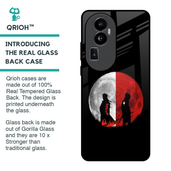 Anime Red Moon Glass Case for Oppo Reno10 Pro Plus 5G Cheap