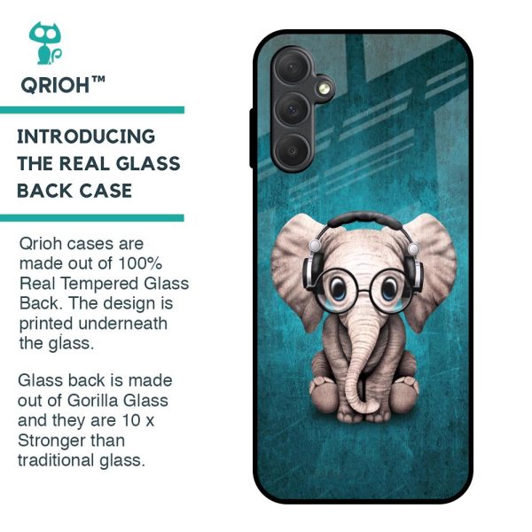 Adorable Baby Elephant Glass Case For Samsung Galaxy M14 5G Sale