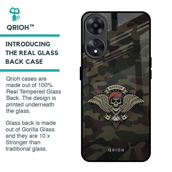 Army Warrior Glass Case for Oppo A78 5G Cheap