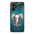 Adorable Baby Elephant Glass Case For Redmi Note 12 5G Hot on Sale