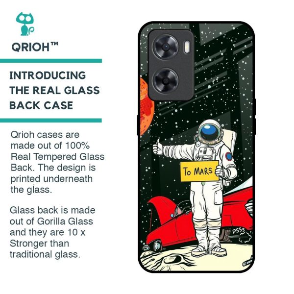 Astronaut on Mars Glass Case for OPPO A77s Fashion