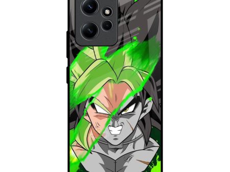 Anime Green Splash Glass Case for Redmi Note 12 Cheap