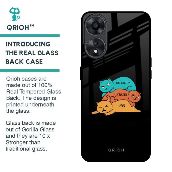 Anxiety Stress Glass Case for Oppo A78 5G Online now