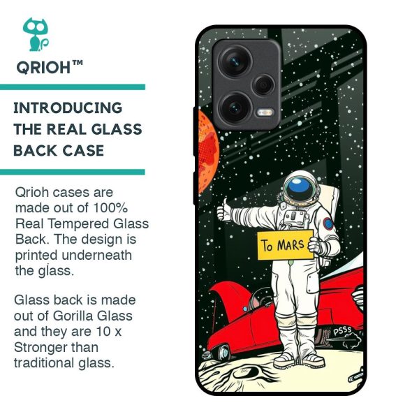 Astronaut on Mars Glass Case for Redmi Note 12 5G Online Hot Sale