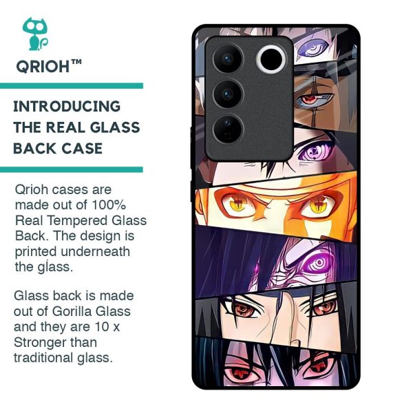 Anime Eyes Glass Case for Vivo V27 Pro 5G For Discount