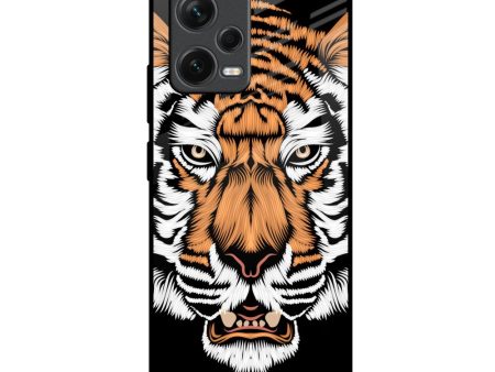 Angry Tiger Glass Case For Redmi Note 12 5G Cheap