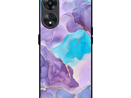 Alcohol ink Marble Glass Case for Oppo A78 5G Discount