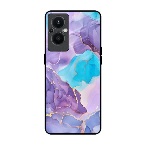 Alcohol ink Marble Glass Case for Oppo F21s Pro 5G Discount