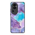 Alcohol ink Marble Glass Case for Oppo Reno10 Pro Plus 5G For Cheap