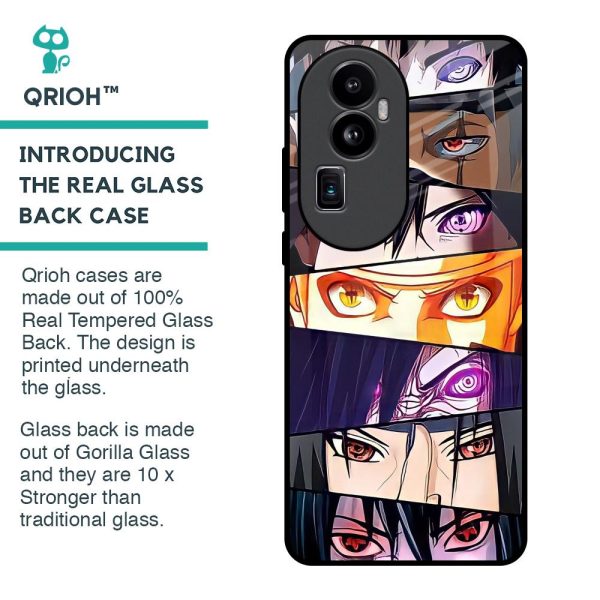 Anime Eyes Glass Case for Oppo Reno10 Pro Plus 5G Cheap