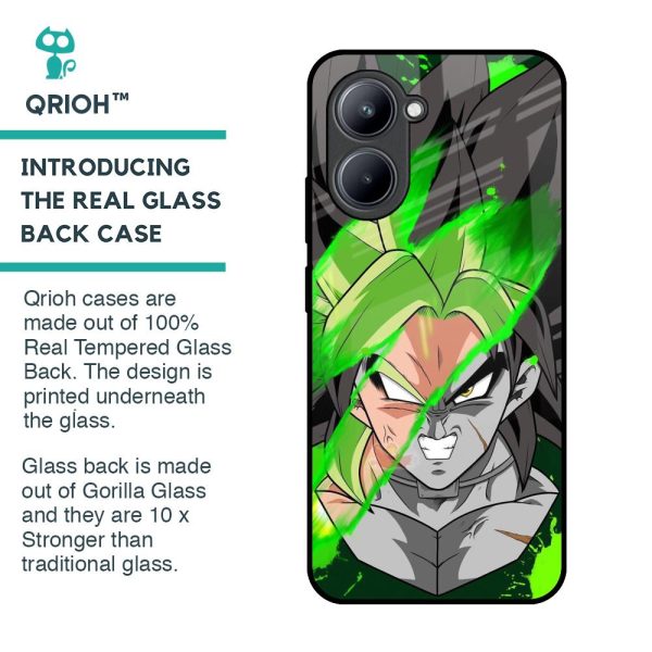 Anime Green Splash Glass Case for Realme C33 Sale