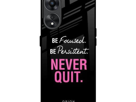 Be Focused Glass Case for Oppo A78 5G Fashion