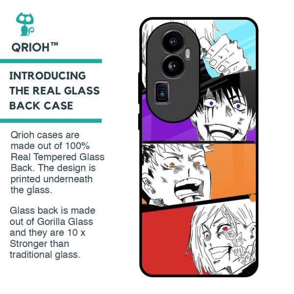 Anime Sketch Glass Case for Oppo Reno10 Pro Plus 5G Discount