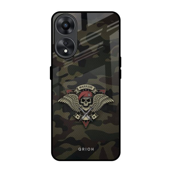 Army Warrior Glass Case for Oppo A78 5G Cheap