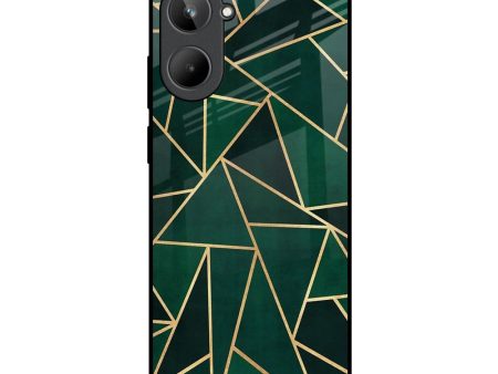 Abstract Green Glass Case For Realme 10 Sale