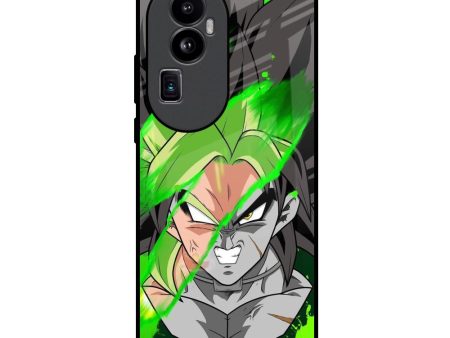 Anime Green Splash Glass Case for Oppo Reno10 Pro Plus 5G Hot on Sale