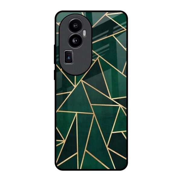 Abstract Green Glass Case For Oppo Reno10 Pro Plus 5G Sale