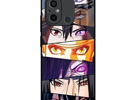 Anime Eyes Glass Case for Redmi 12C For Sale