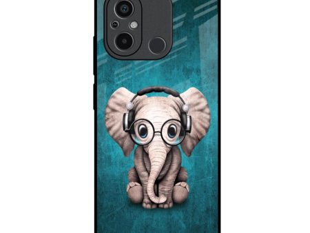 Adorable Baby Elephant Glass Case For Redmi 12C For Sale