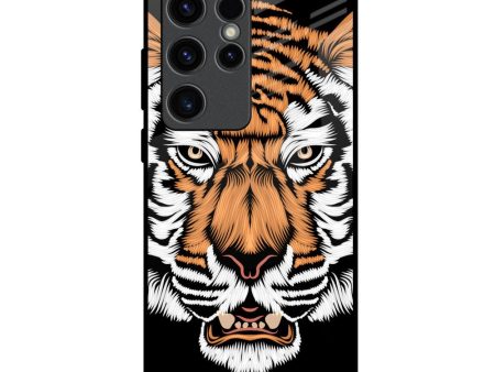 Angry Tiger Glass Case For Samsung Galaxy S23 Ultra 5G Supply