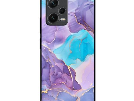 Alcohol ink Marble Glass Case for Redmi Note 12 5G Online Sale