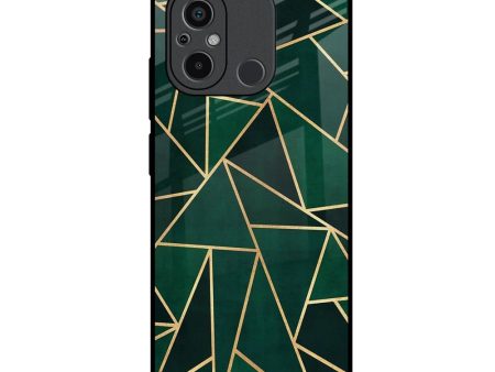 Abstract Green Glass Case For Redmi 12C Online Hot Sale