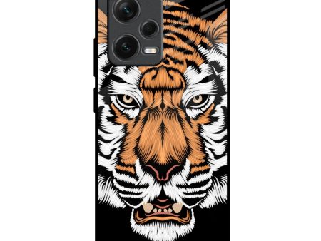 Angry Tiger Glass Case For Redmi Note 12 Pro Plus 5G For Sale