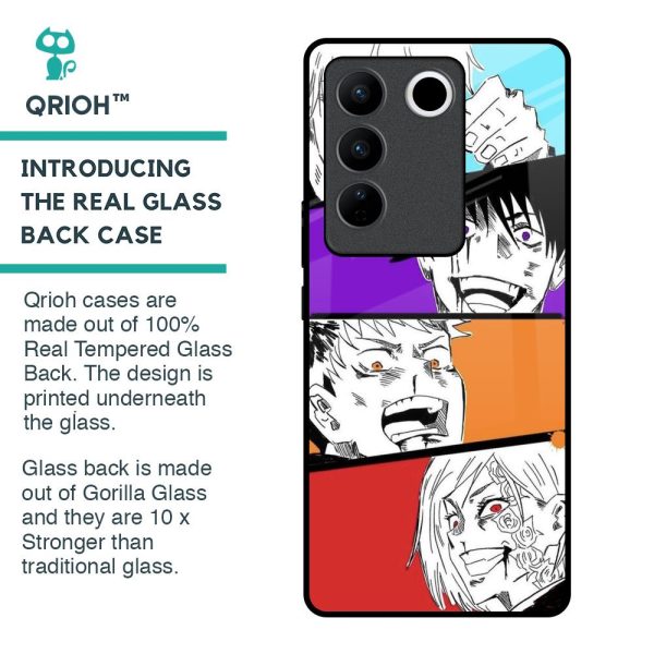 Anime Sketch Glass Case for Vivo V27 Pro 5G Hot on Sale