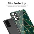 Abstract Green Glass Case For Redmi Note 12 5G For Cheap