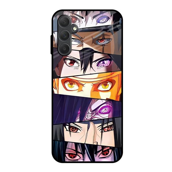 Anime Eyes Glass Case for Samsung Galaxy M14 5G Fashion