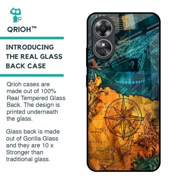 Architecture Map Glass Case for OPPO A17 on Sale