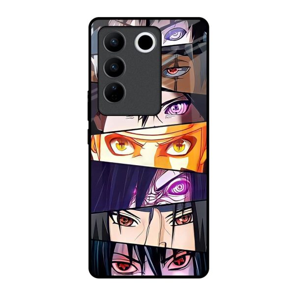 Anime Eyes Glass Case for Vivo V27 5G For Discount