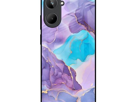 Alcohol ink Marble Glass Case for Realme 10 For Discount